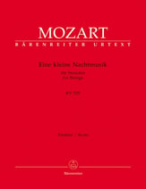 EINE KLEINE NACHTMUSIK SCORE cover